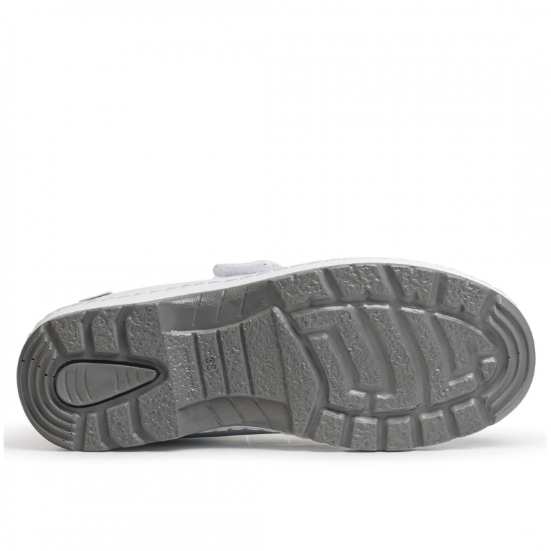 Chaussure avec fermeture velcro, lavable à froid et à chaud jusqu'à 40º,  doublure intérieure en microfibre, hautement respirante avec une grande